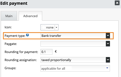 bank transfer